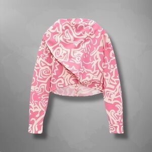 Zara printed tie top XS new